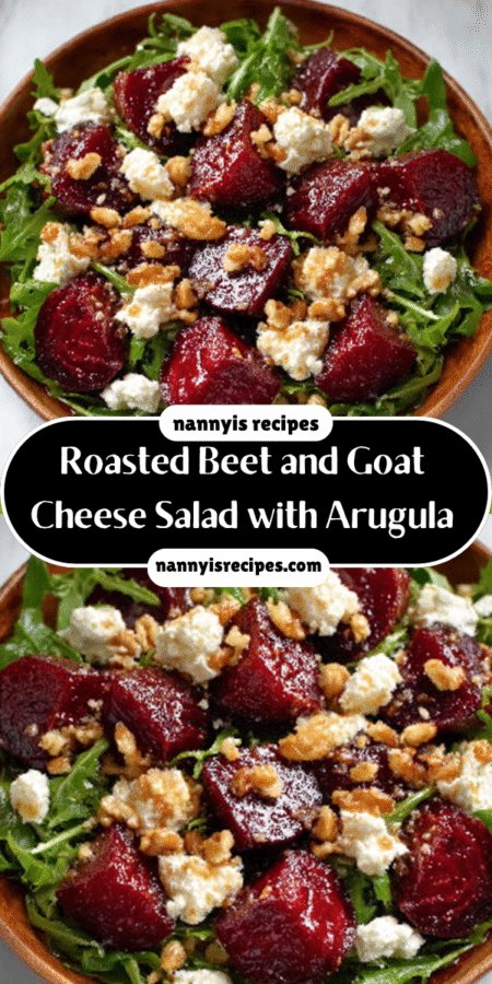Roasted Beet and Goat Cheese Salad with Arugula Delight! 4 14 3