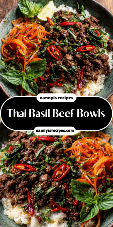 Thai Basil Beef + Lemongrass Rice Bowls elevate your dinner! 4 14