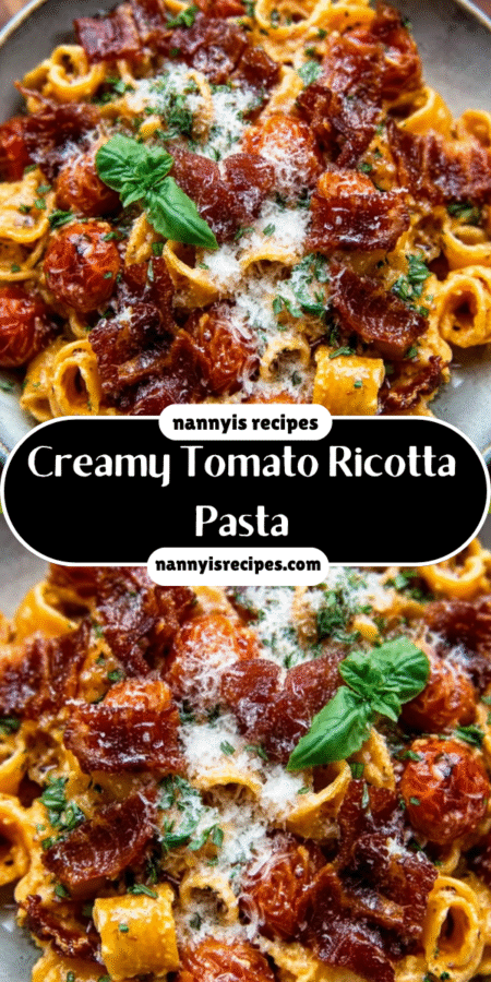 Creamy Roasted Tomato Ricotta Pasta + Crispy Prosciutto: Discover the Ultimate Comfort Dish! 4 15