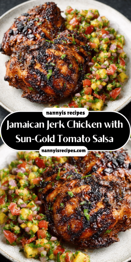#1 Irresistible Jamaican Jerk Chicken with Sun-Gold Salsa 7 15 5