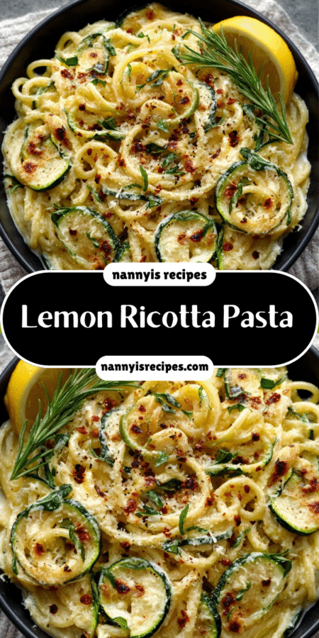 Lemon Butter Ricotta & Zucchini Pasta: A Light Delight! 4 18