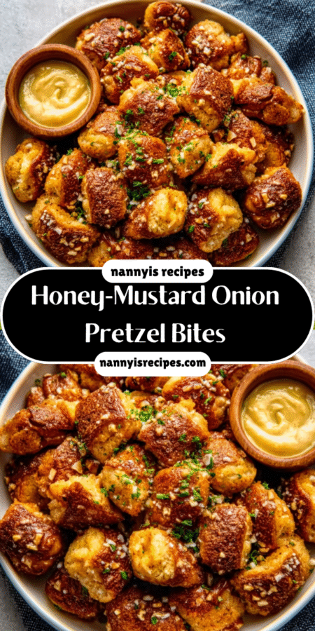 Irresistible Honey-Mustard Onion Pretzel Bites – The Ultimate Crunchy Snack 7 19 5