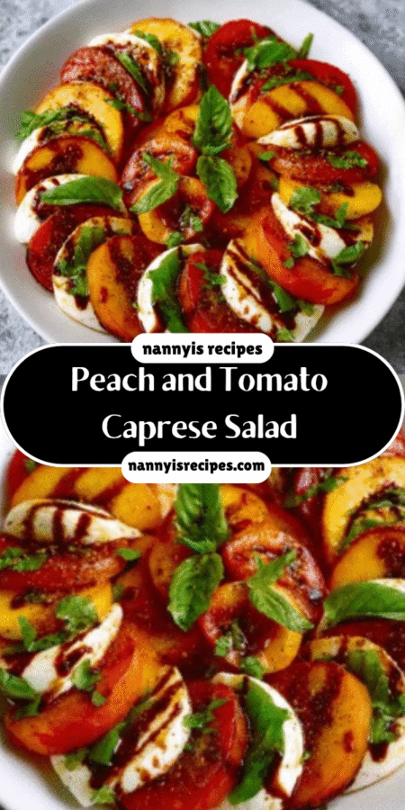 Peach and Tomato Caprese Salad: A Refreshing Delight! 4 2 4