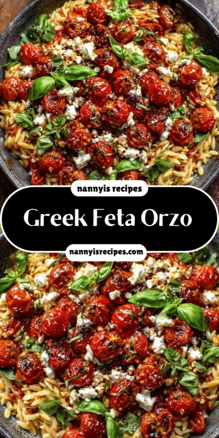 Greek Roasted Red Pepper Tomato Feta Orzo is simply delicious! 4 20
