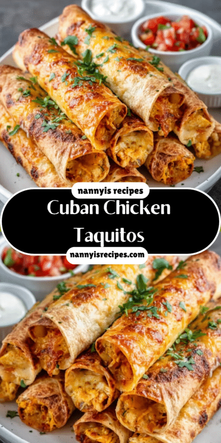 Baked Cheesy Cuban Chicken Taquitos: A Must-Try Delight! 4 21