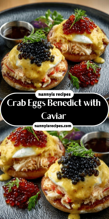 Crab Eggs Benedict with Caviar: A Luxurious Breakfast Delight! 4 23 4