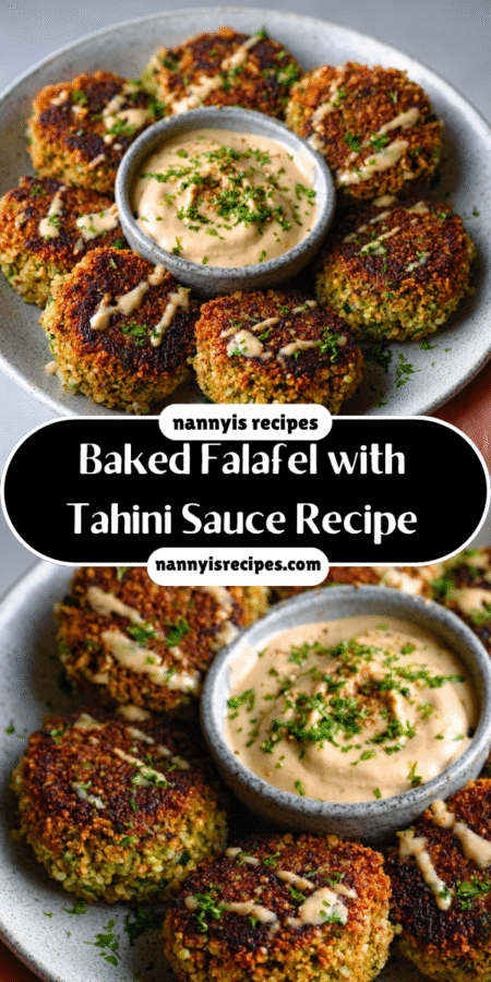Baked Falafel with Tahini Sauce Recipe for Deliciousness! 4 25 2