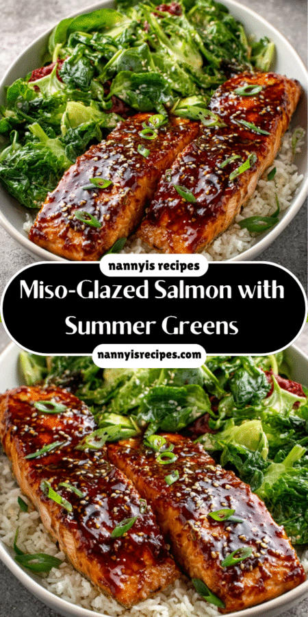 #1 Delicious Miso-Glazed Salmon with Summer Greens: A Delicious Delight! 7 27 4