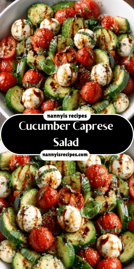 Easy Cucumber Caprese Salad for a Refreshing Summer Treat! 4 3 1