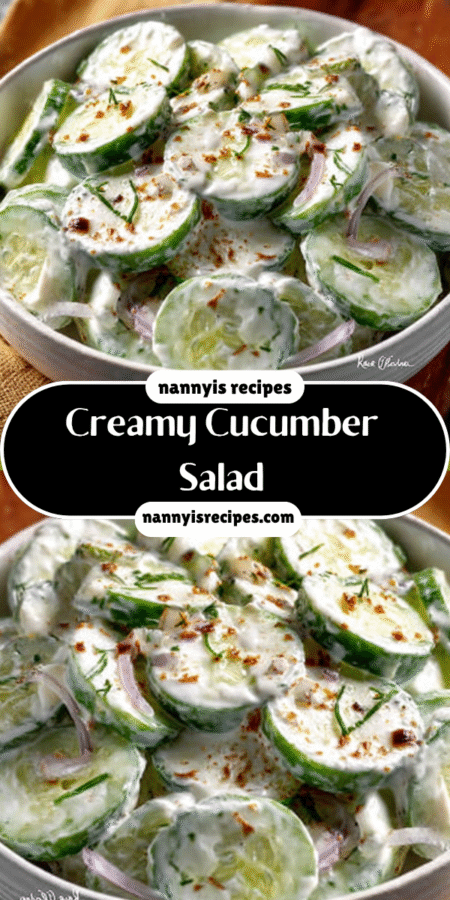 Creamy Cucumber Salad: Discover the Secret to Freshness! 4 3