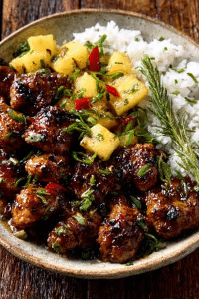 30‑Minute Pineapple Chicken with Coconut Rice