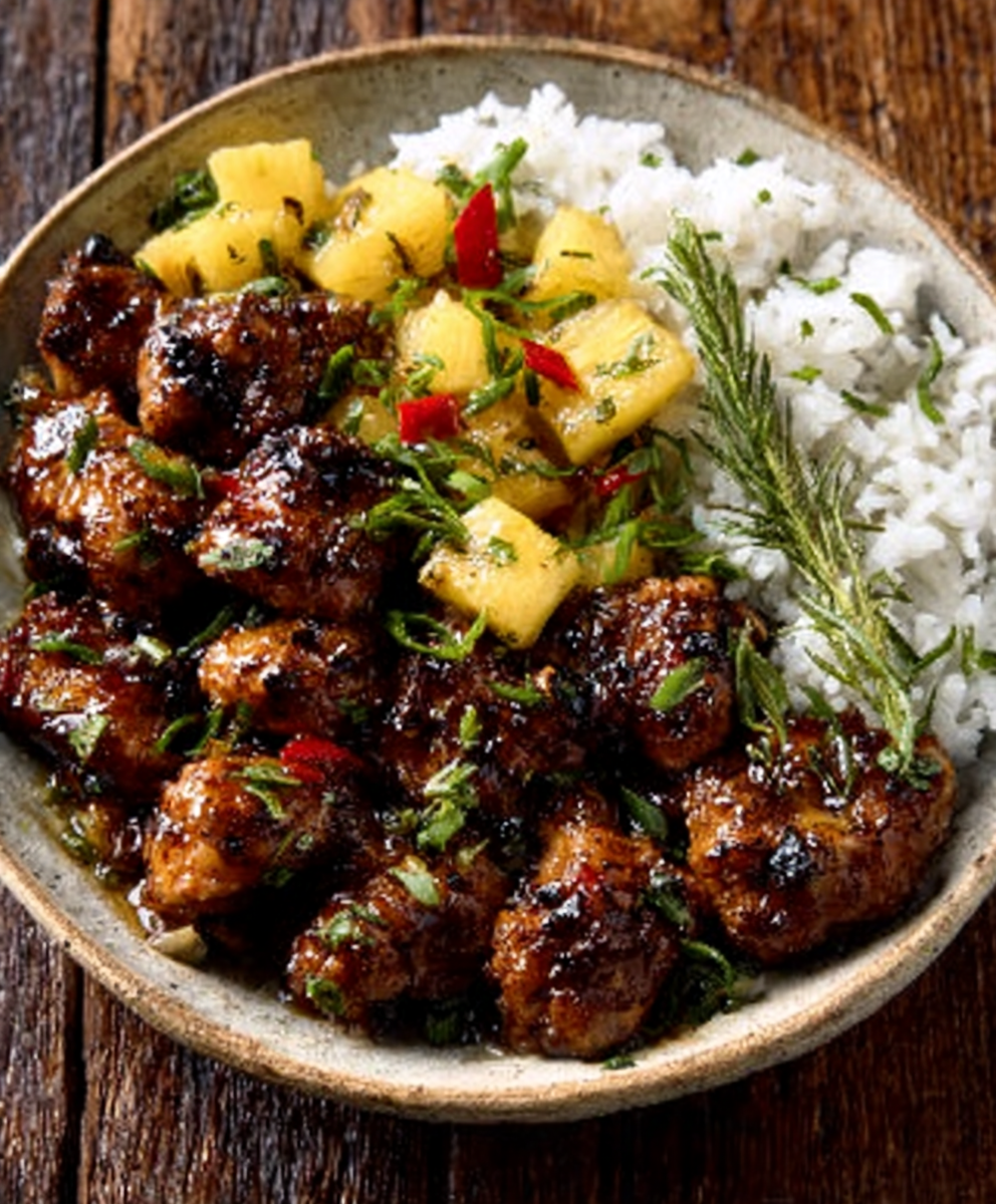30‑Minute Pineapple Chicken with Coconut Rice