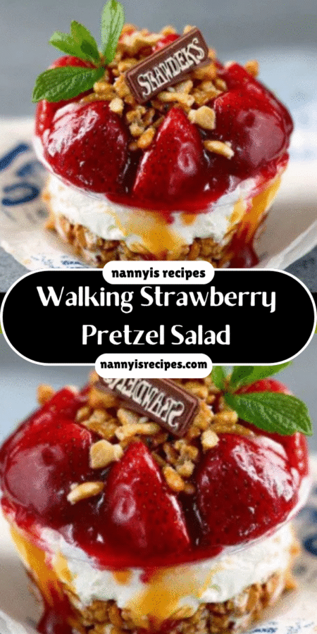 Walking Strawberry Pretzel Salad: A Delightful Treat You Must Try! 4 5 5