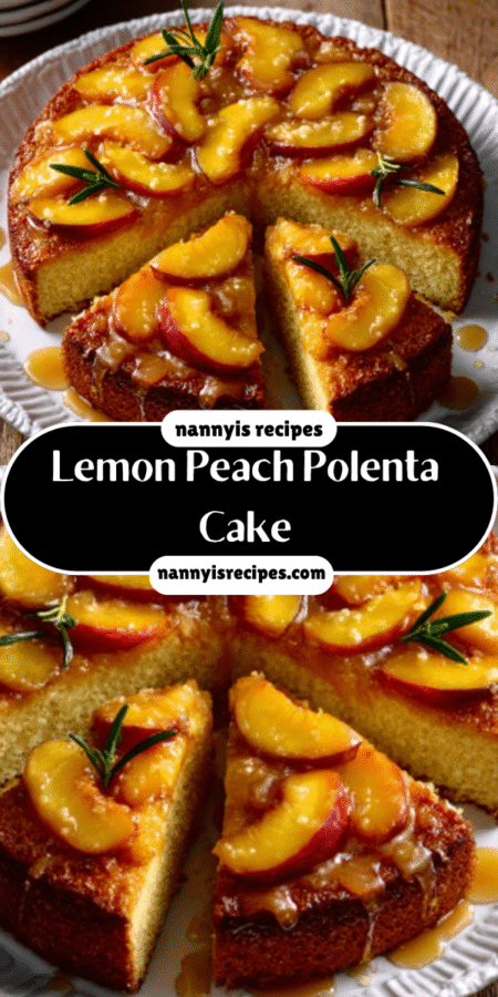 Lemon Polenta Peach Cake: A Delightful Treat Awaits! 7 8 2