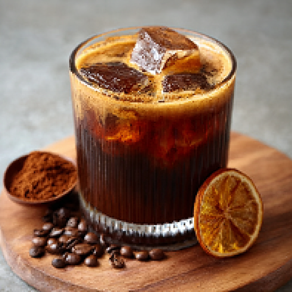 Adaptogenic Brown‑Sugar Coffee Mocktail