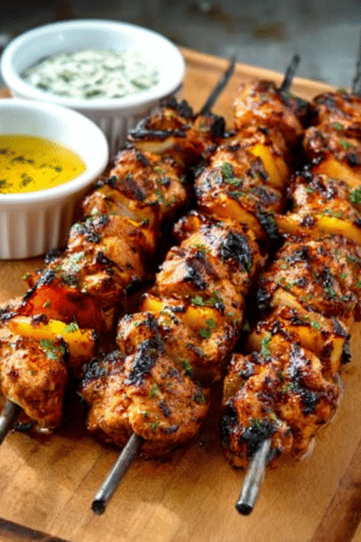 Al Pastor–Style Chicken Skewers