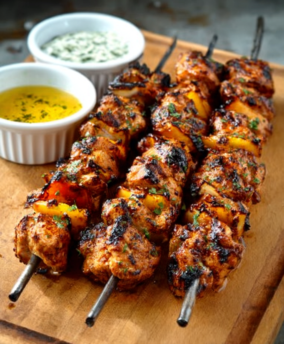Al Pastor–Style Chicken Skewers