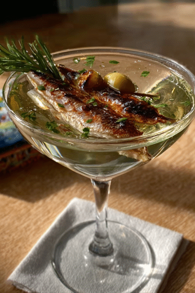 Anchovy Vermouth Martini