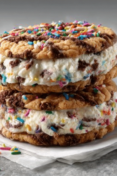 Birthday‑Cake Ice Cream Sandwich