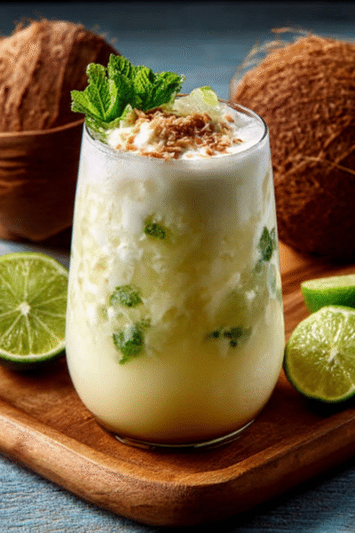 Brazilian Lemonade with Coconut