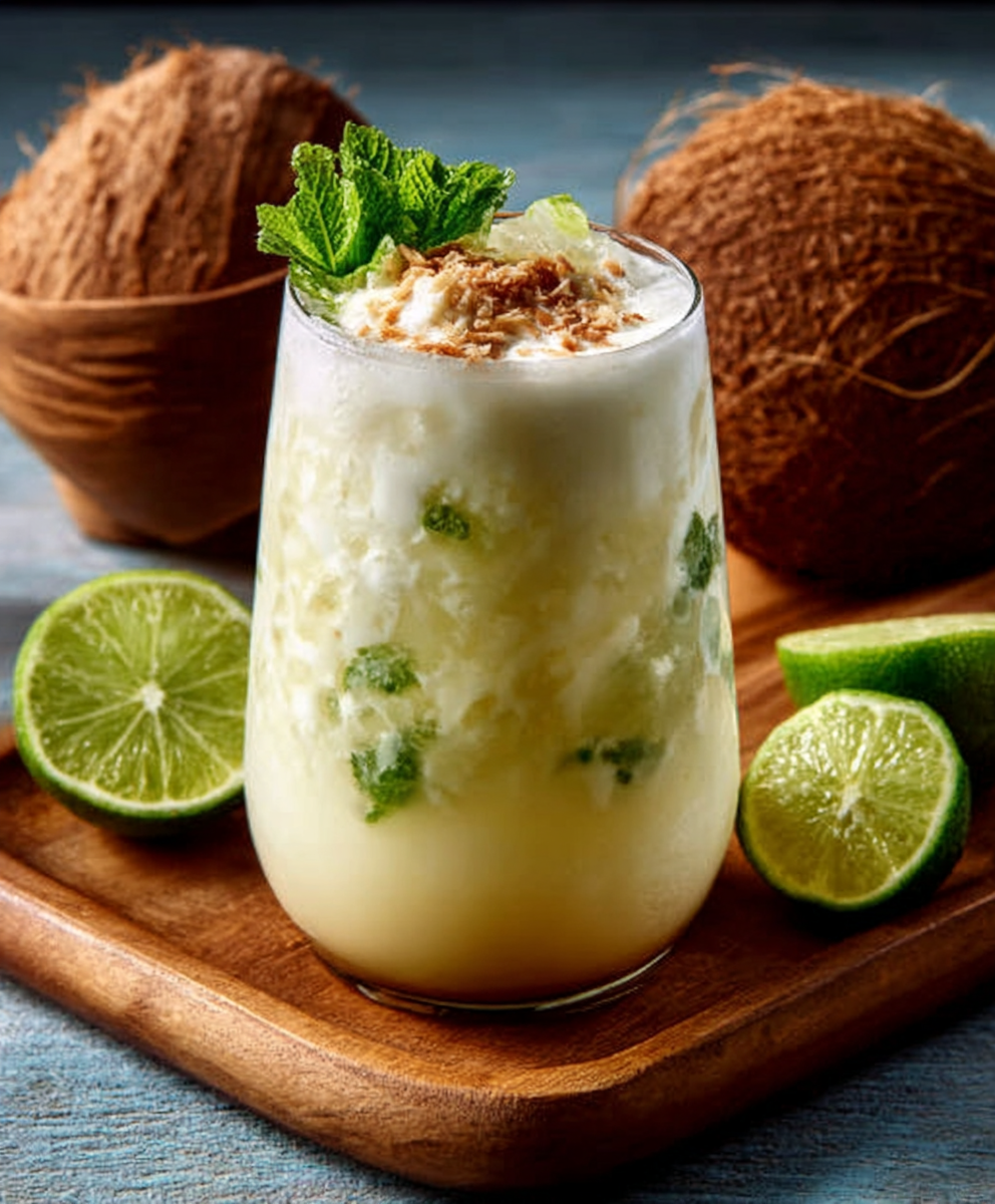 Brazilian Lemonade with Coconut