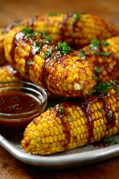 Brown‑Sugar & Molasses‑Glazed Grill Corn