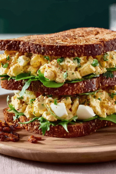 Charcuterie-style Egg Salad Sandwich