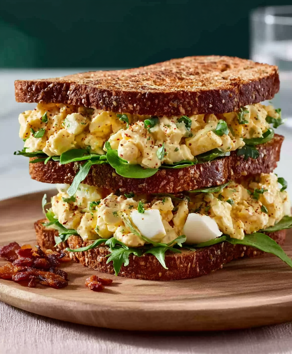 Charcuterie-style Egg Salad Sandwich