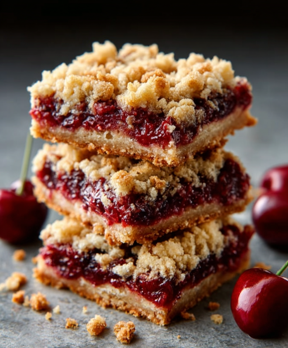 Cherry Crumble Bars
