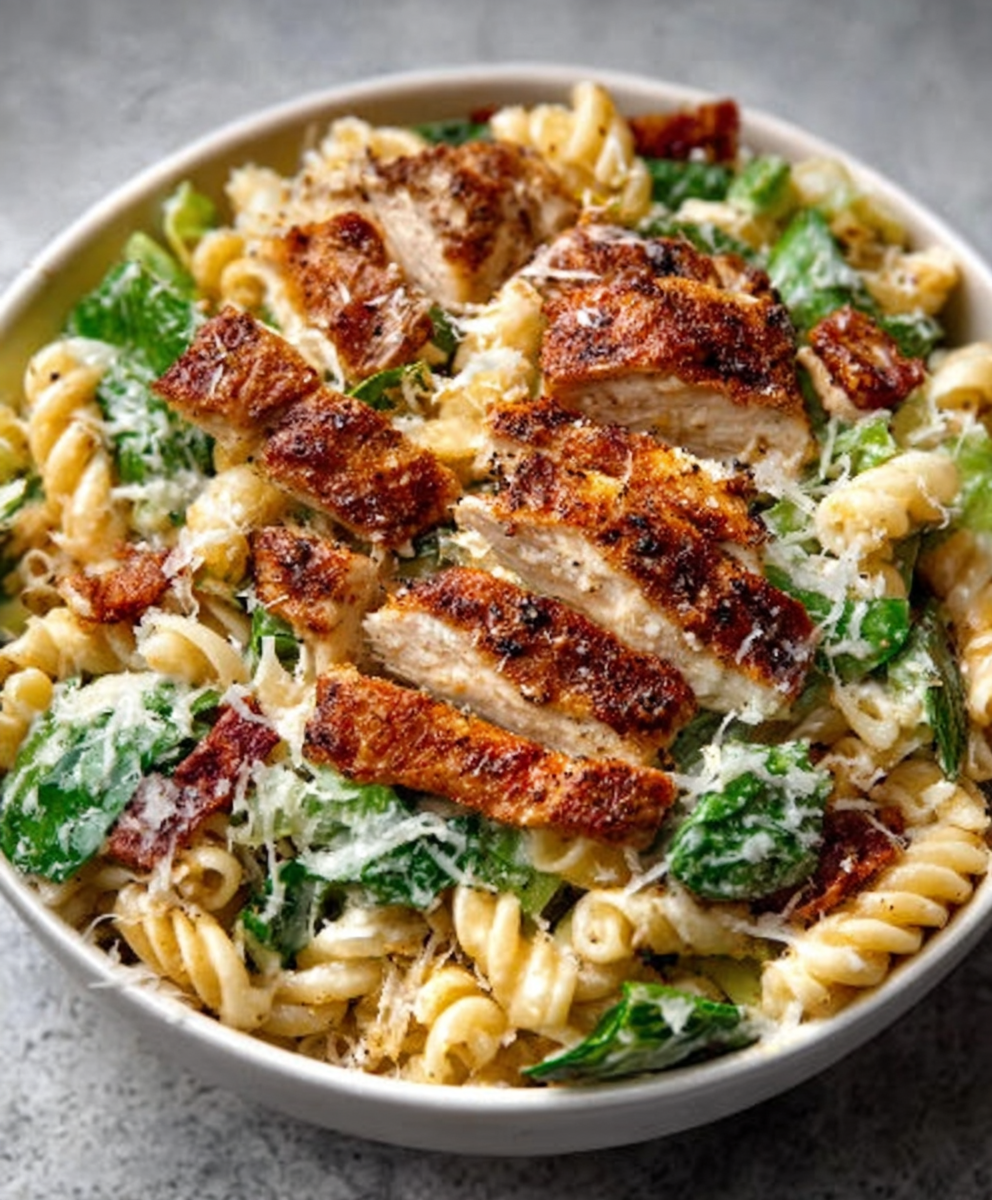 Chicken Caesar Pasta Salad