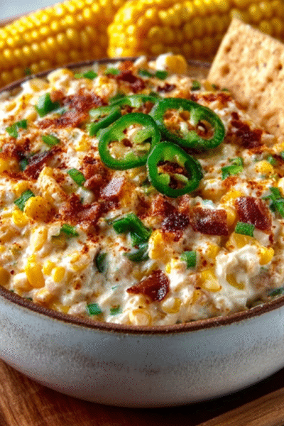 Creamy Jalapeño Corn Dip