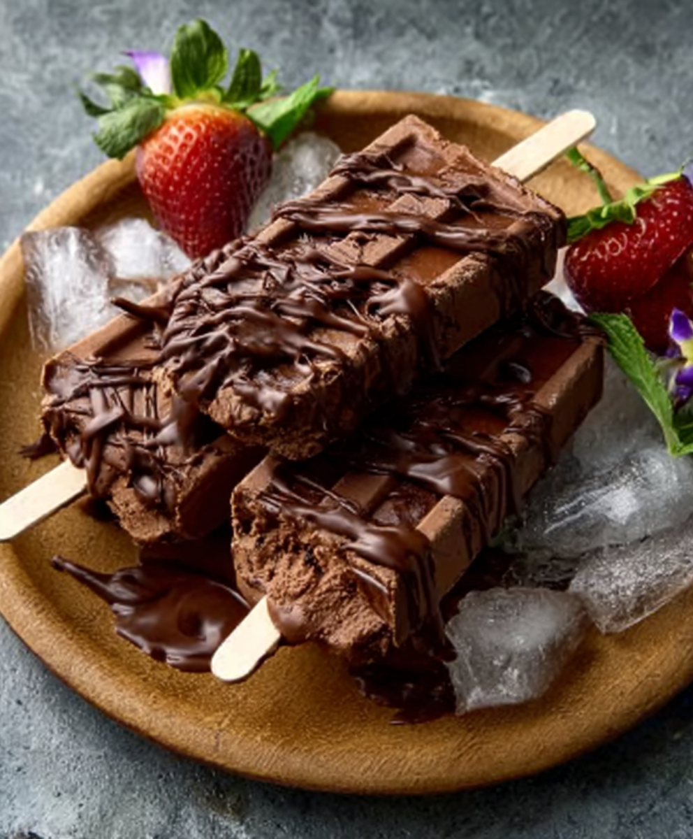 Creamy Vegan Chocolate Fudge Pops
