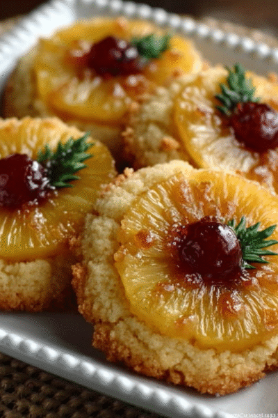 Delicious Pineapple Upside Sugar Cookies Recipe
