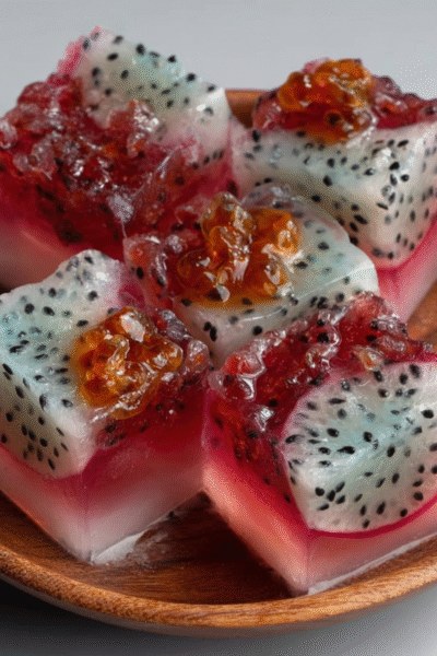 Dragon Fruit Geode Jellies