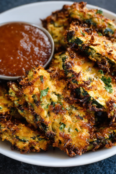 Easy Crispy Air Fryer Zucchini Chips - Low Carb