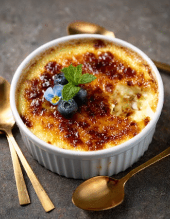 Edible Flower Pot Crème Brûlée