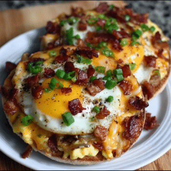 English Muffin Breakfast Pizza