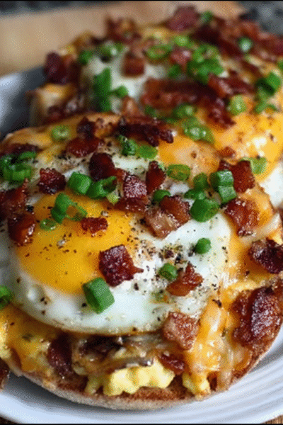 English Muffin Breakfast Pizza