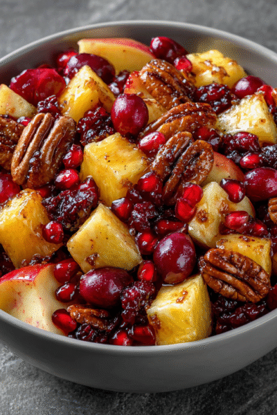 Fall Fruit Salad For Thanksgiving And Christmas