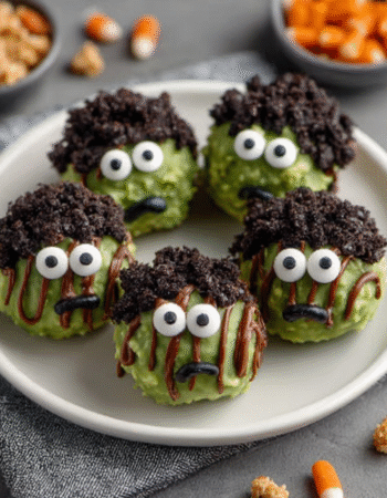 Frankenstein Oreo Balls Perfect for Halloween