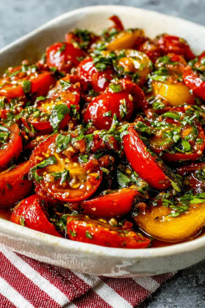 Homemade Tomato Herb Salad