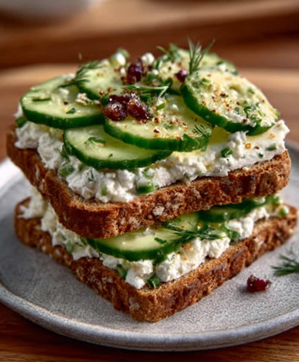 Ina Garten–style Cucumber Sandwich