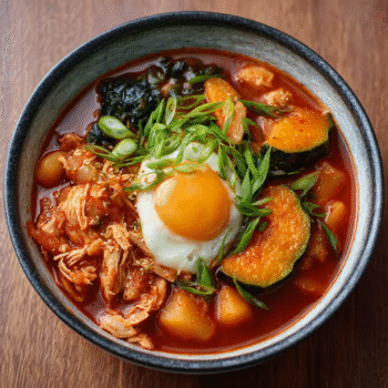 Current image: Kimchi Jjigae with Seasonal Squash