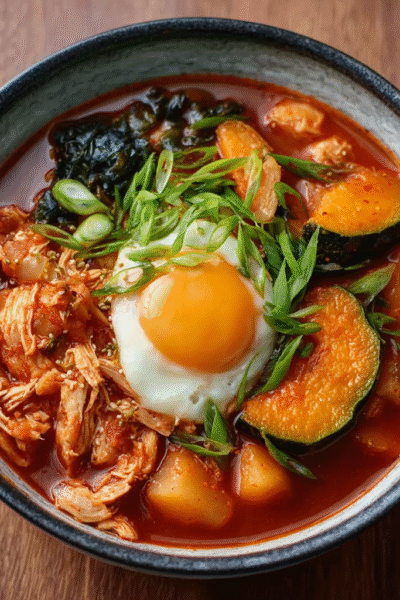 Kimchi Jjigae with Seasonal Squash