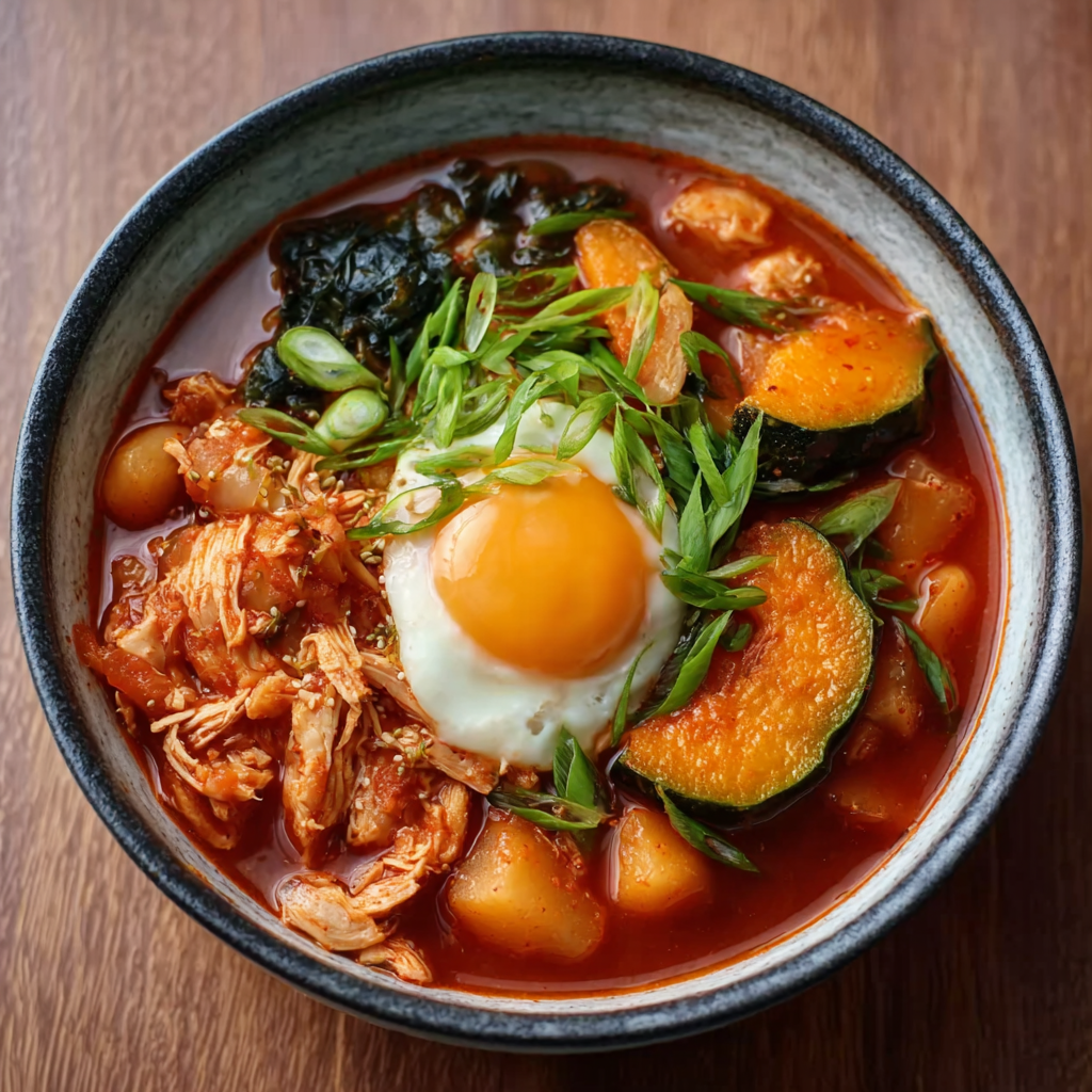Kimchi Jjigae with Seasonal Squash