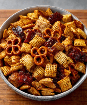 Current image: Mala Chex Mix
