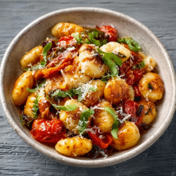 Mediterranean Gnocchi with Fresh Tomatoes