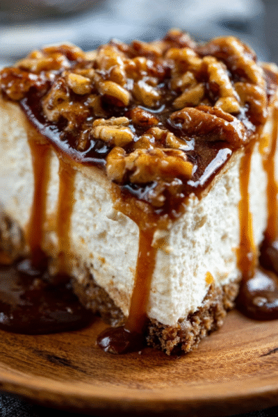No-Bake Maple Bourbon Cheesecake