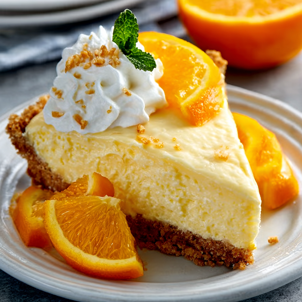 No-Bake Orange Creamsicle Pie