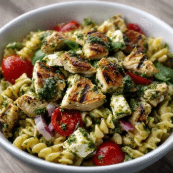 Pesto Chicken Pasta Salad